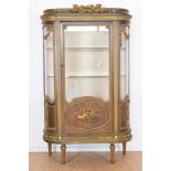 Deels mahonie Louis XVI-stijl vitrine