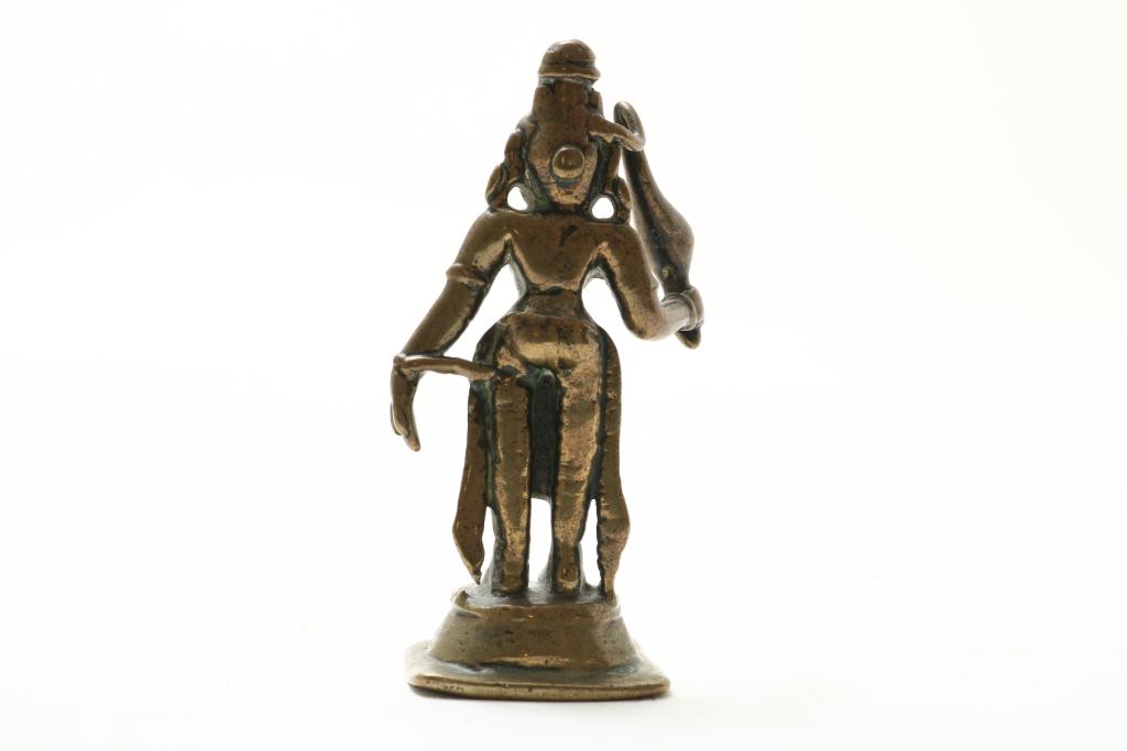 Bronzen altaar figuurtje, India - Image 2 of 2