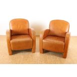 Stel Art-Deco stijl fauteuils