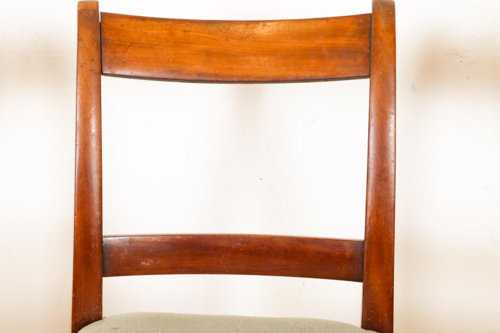 Serie van 3 mahonie Biedermeier stoelen - Image 3 of 4