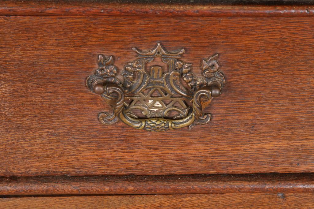 Eiken Louis XV secretaire, 18e eeuw - Image 4 of 6