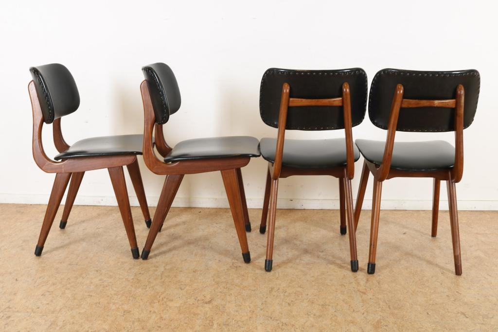 Serie van 4 Louis van Teeffelen stoelen - Image 2 of 6