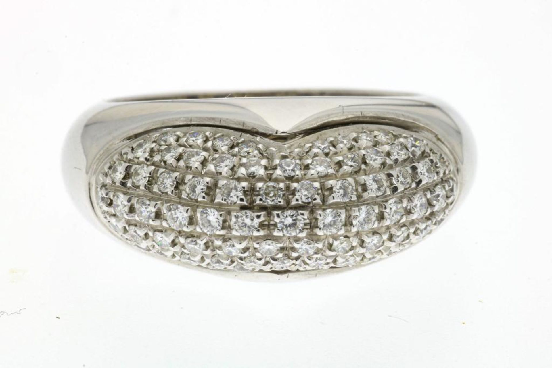 Witgouden pave ring