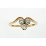 Gouden ring met diamant