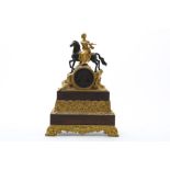 Bronzen sculptuur pendule