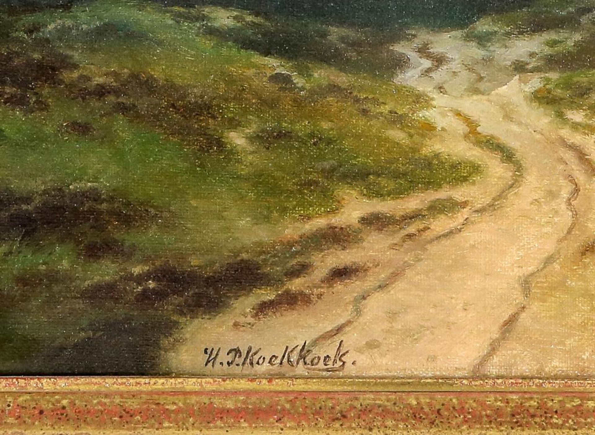 Koekkoek, Hendrik Pieter. bosweg - Image 2 of 4