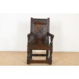 Oak baking chair