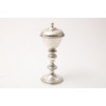 Silver goblet with lid