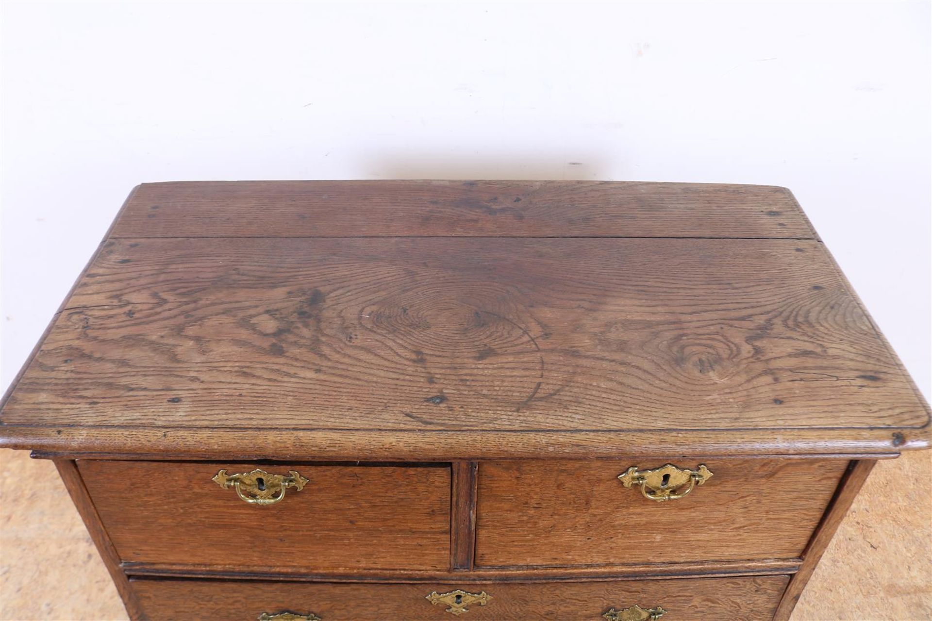 Oak commode with 4 drawers and bronze fittings - Bild 2 aus 4