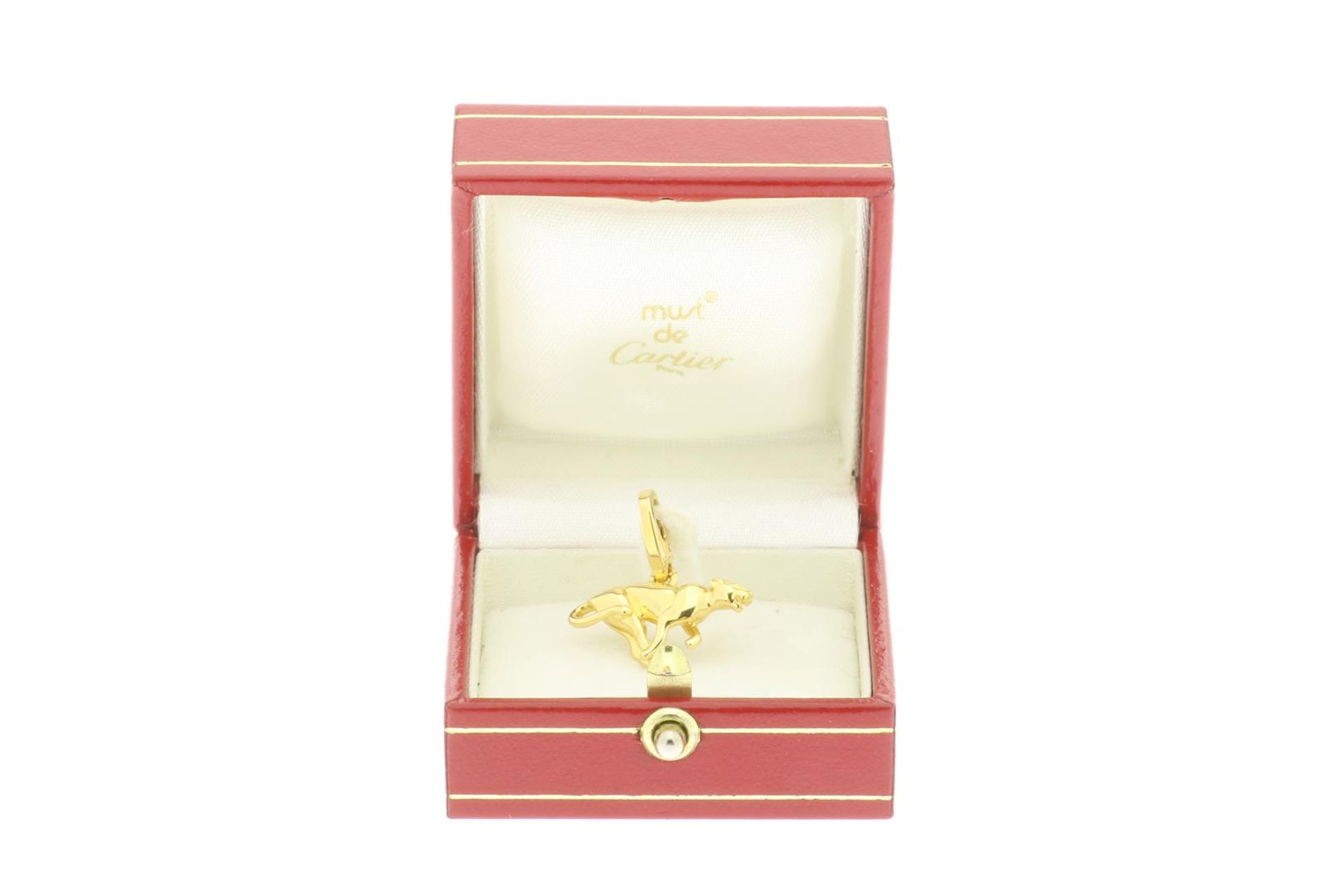 CARTIER, yellow gold panther charm, in box - Bild 2 aus 2