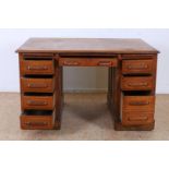 Oak Art Deco desk