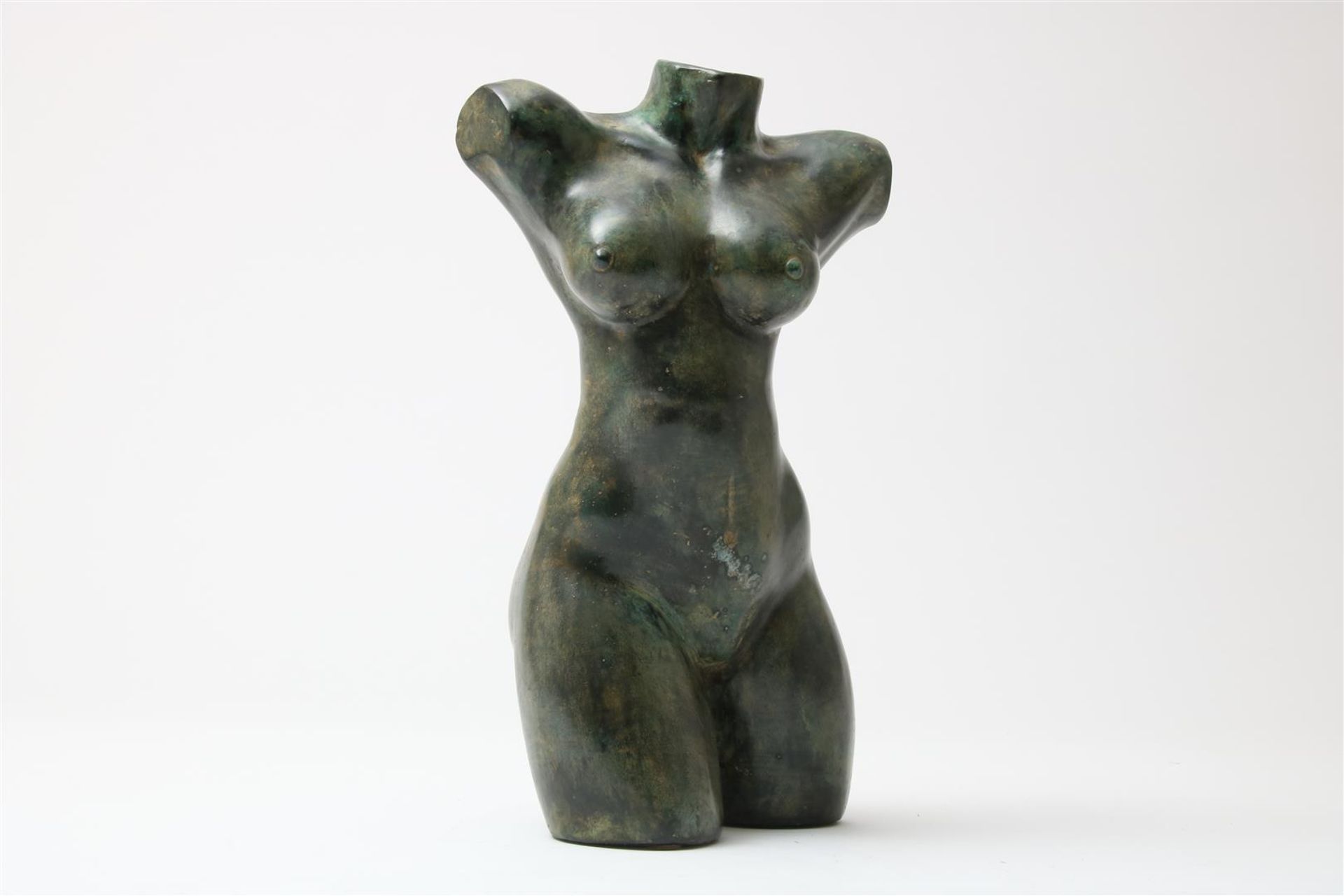 Bronze sculpture of a woman's torso, h. 42cm. - Image 3 of 4