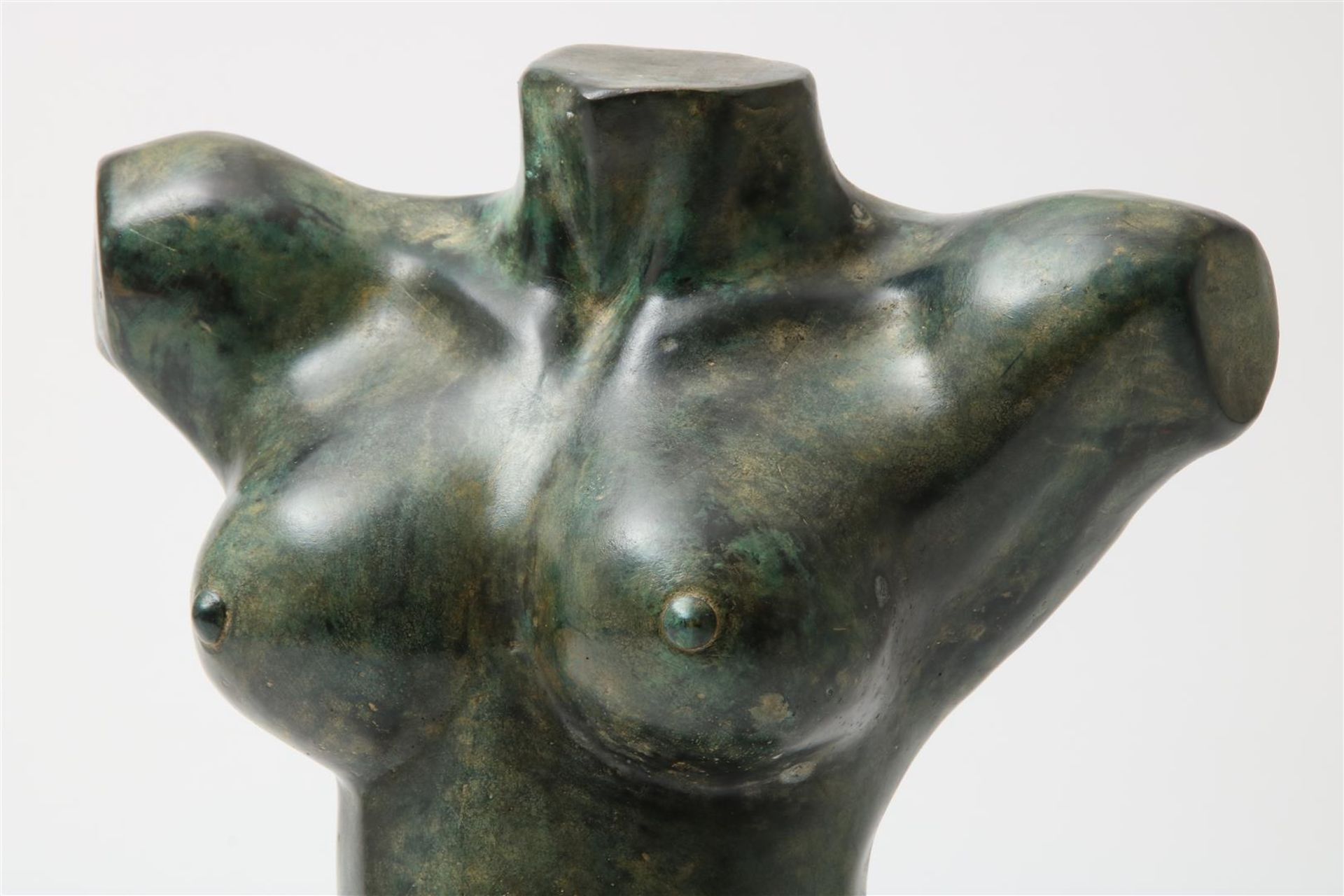 Bronze sculpture of a woman's torso, h. 42cm. - Image 2 of 4