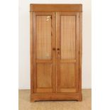 Oak Art Deco linen cupboard