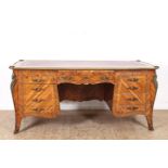 Walnut veneered Louis XV style desk