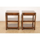 Pair of 2 Art Deco side tables