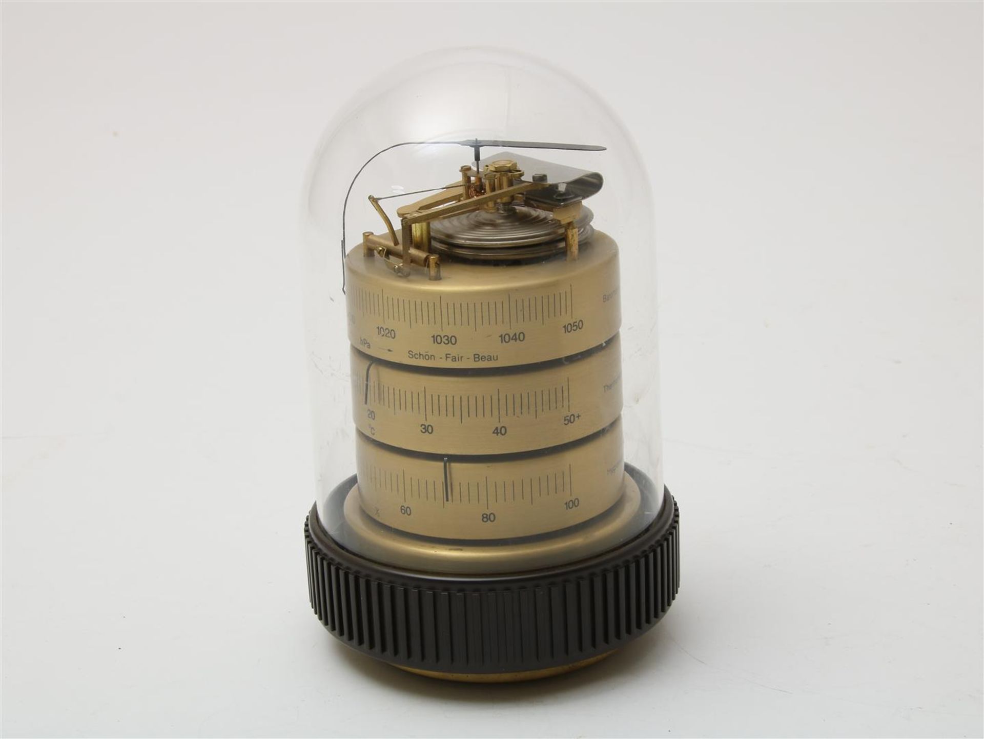 Brass barometer/hygrometer