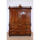 Mahogany Louis XVI fence cabinet