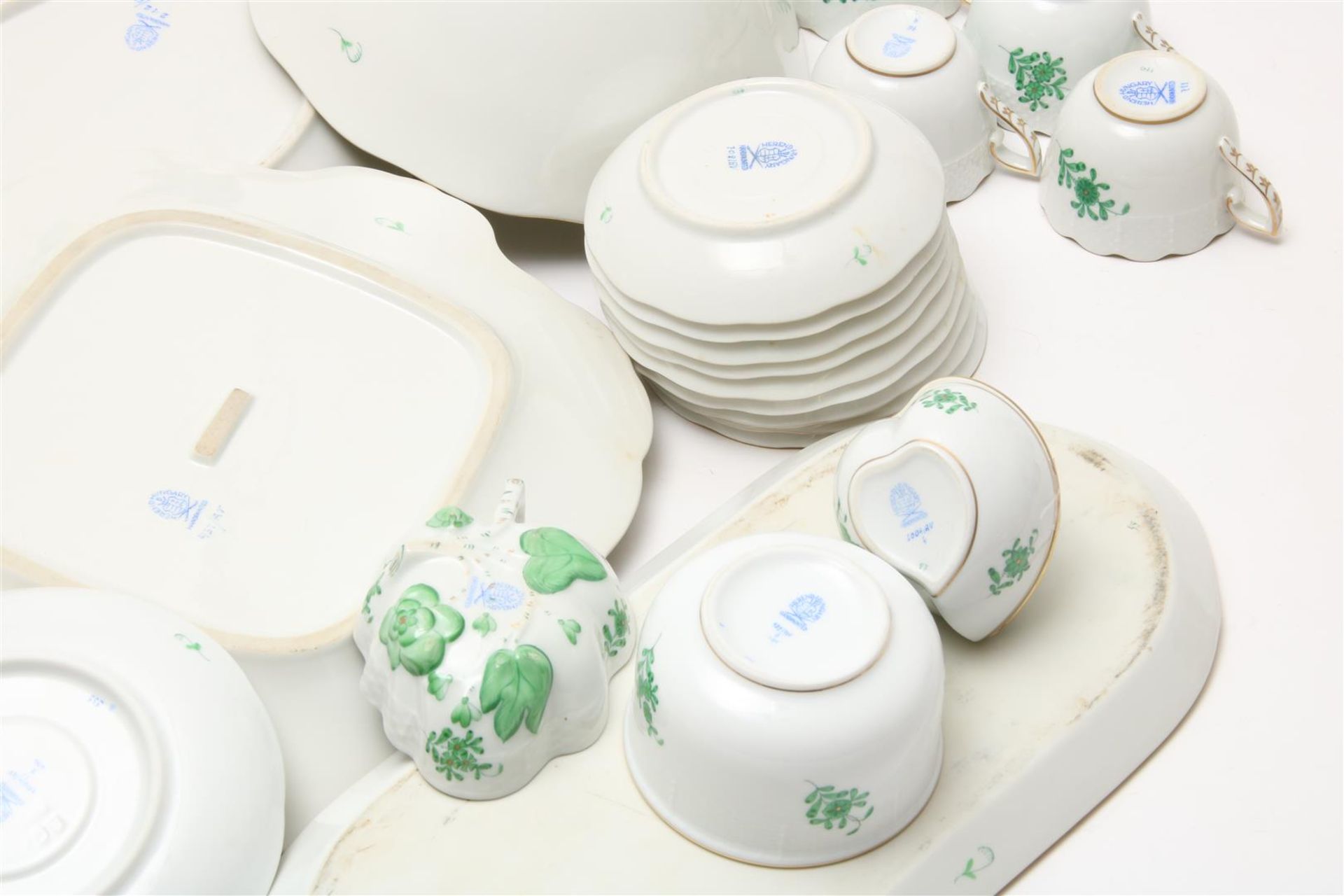 Porcelain service, Herend, Apponyi green decor  - Bild 13 aus 13