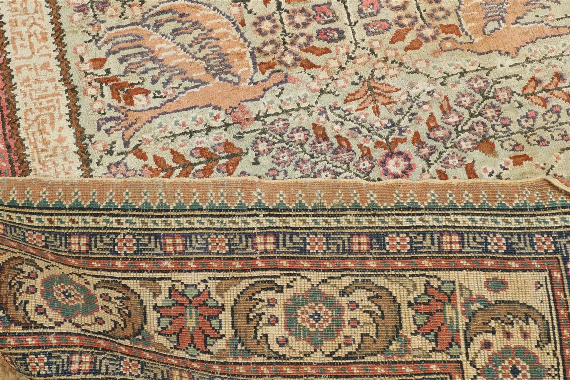 Carpet wool with silk, Kayseri 190 x 125 cm. - Image 4 of 4