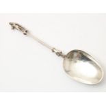 Silver spoon , Delft 18th century
