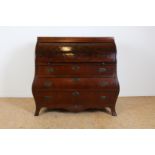 Mahogany Louis XVI roll-top desk