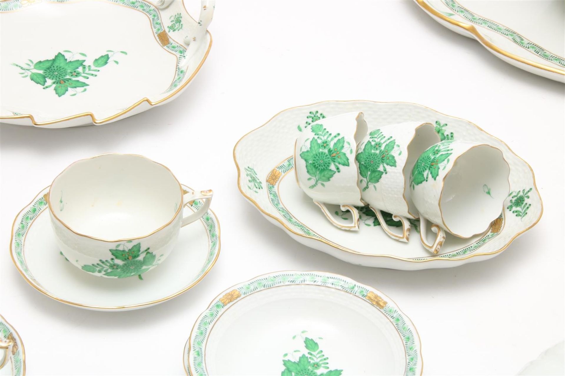 Porcelain service, Herend, Apponyi green decor  - Bild 3 aus 13