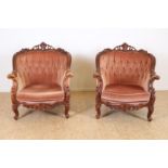 Baroque style armchairs