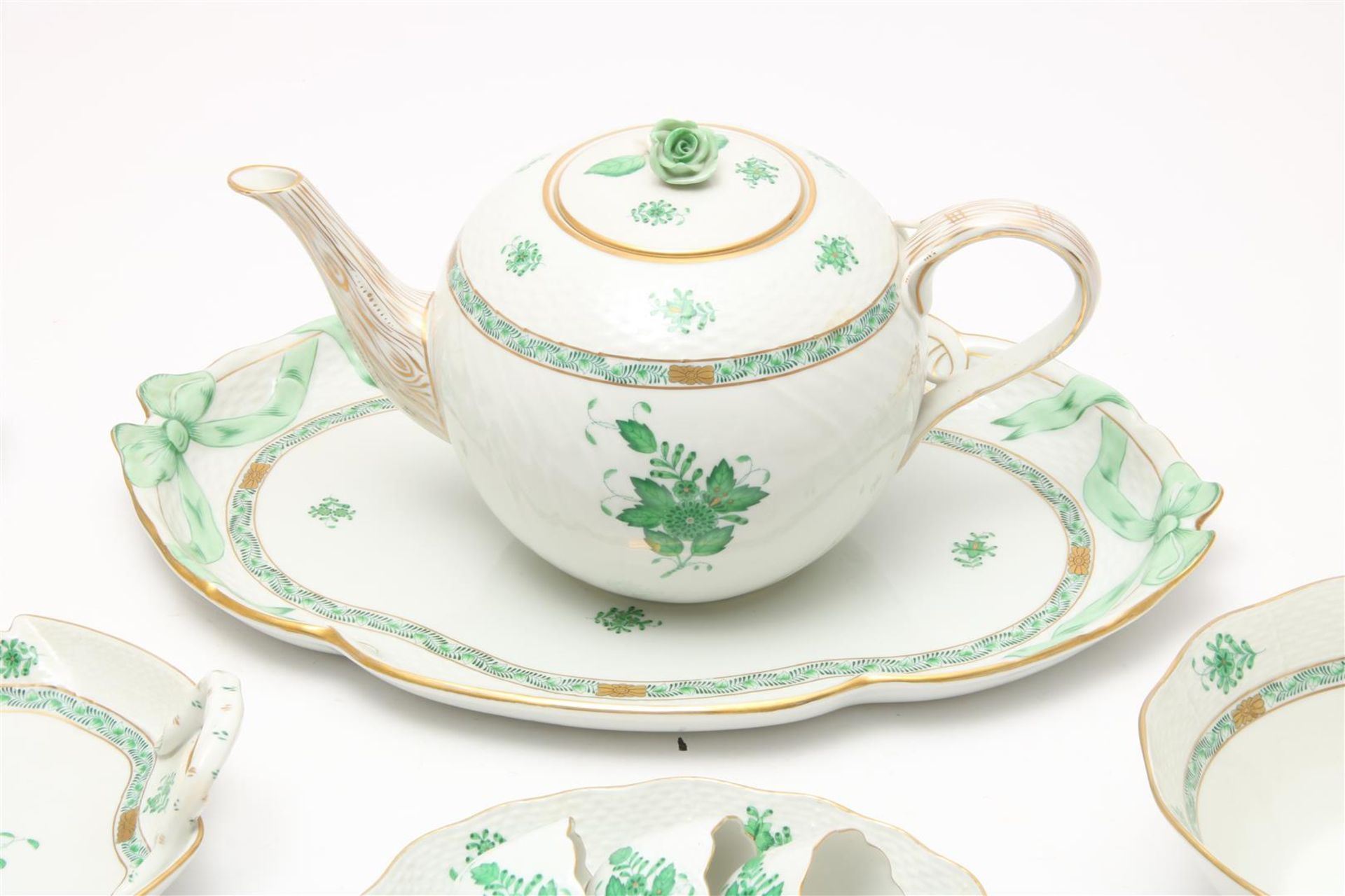 Porcelain service, Herend, Apponyi green decor  - Bild 11 aus 13