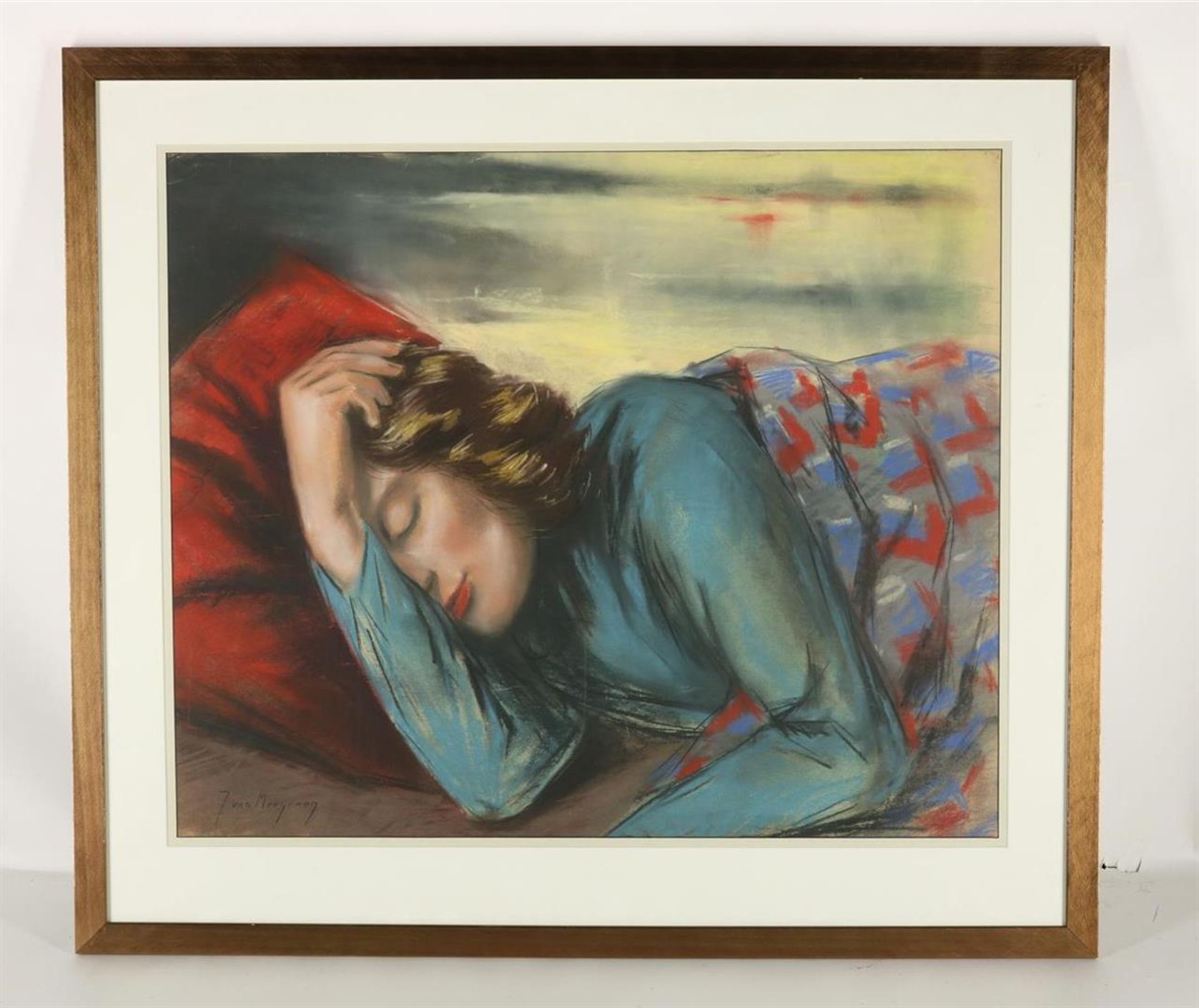 Jacques van Meegeren (1912-1977) Sleeping, signed lower left, pastel 71 x 86 cm. - Image 2 of 4