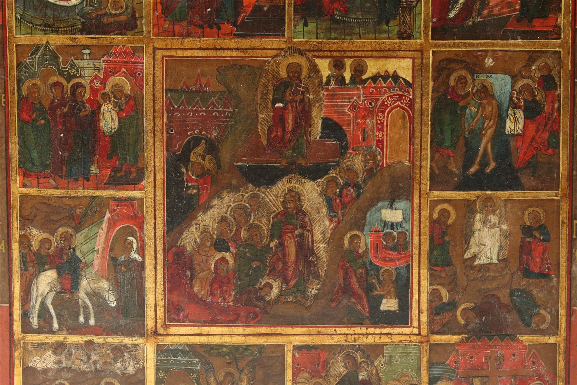 Icon, Twelve Great Holidays, Russia - Bild 2 aus 3