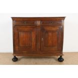 Oak sideboard, 18th century