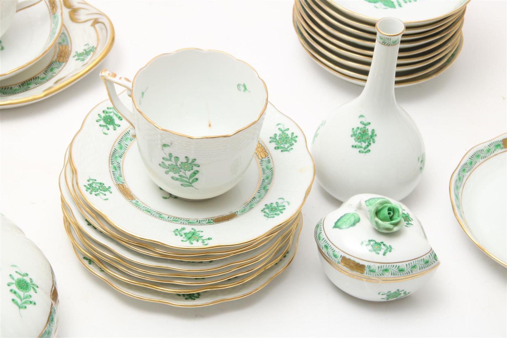 Porcelain service, Herend, Apponyi green decor  - Bild 8 aus 13