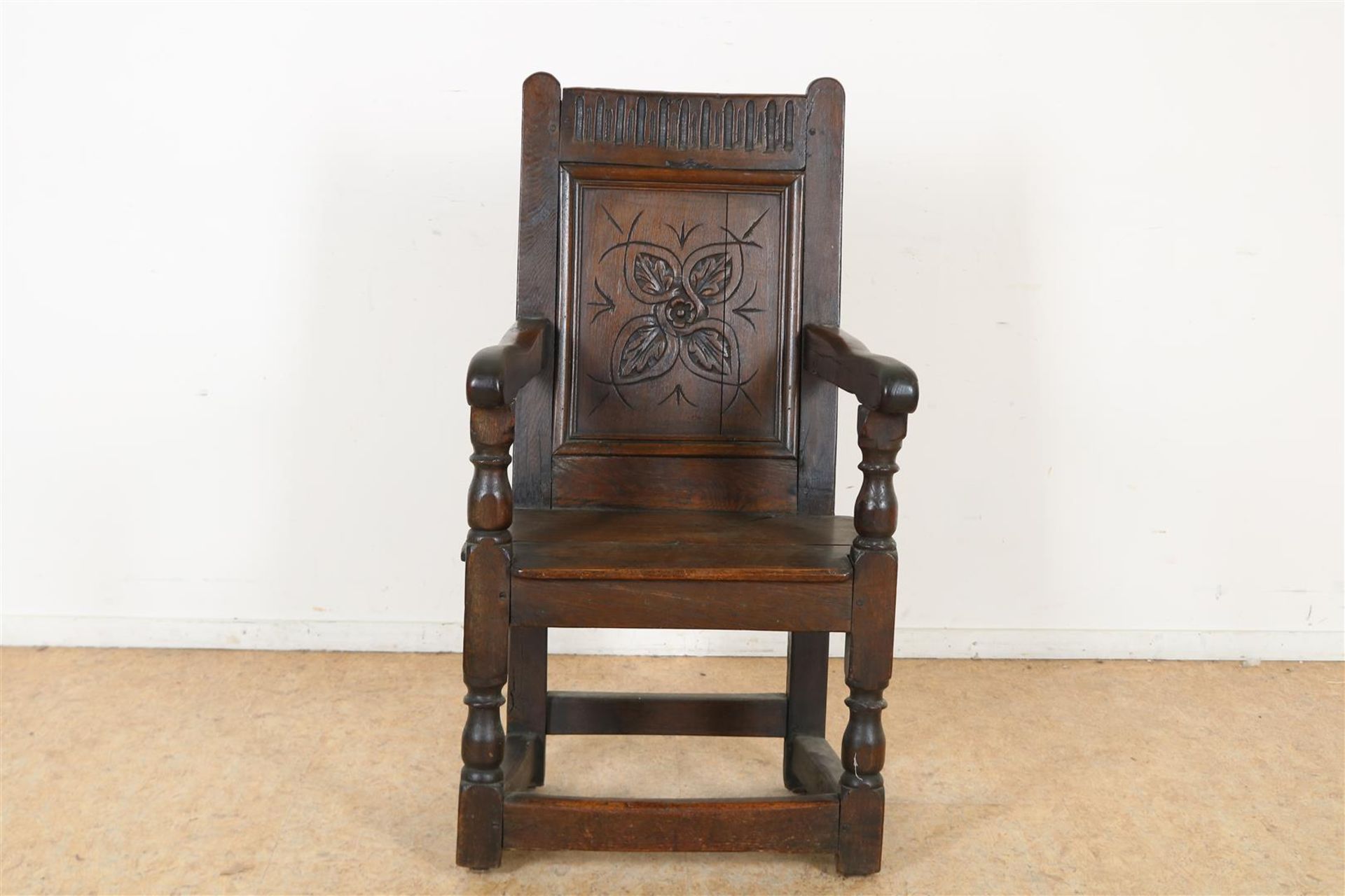 Oak baking chair