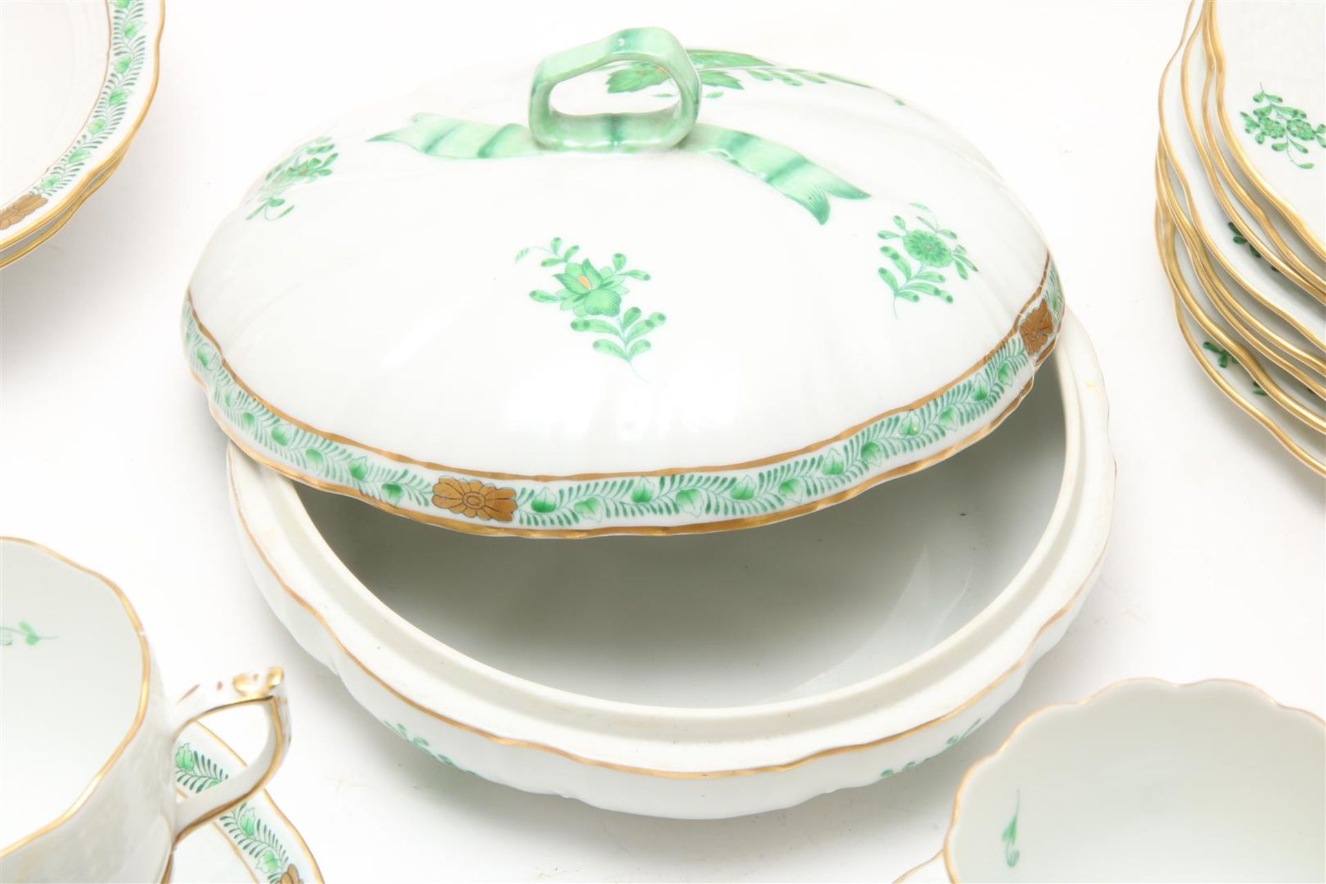 Porcelain service, Herend, Apponyi green decor  - Bild 7 aus 13