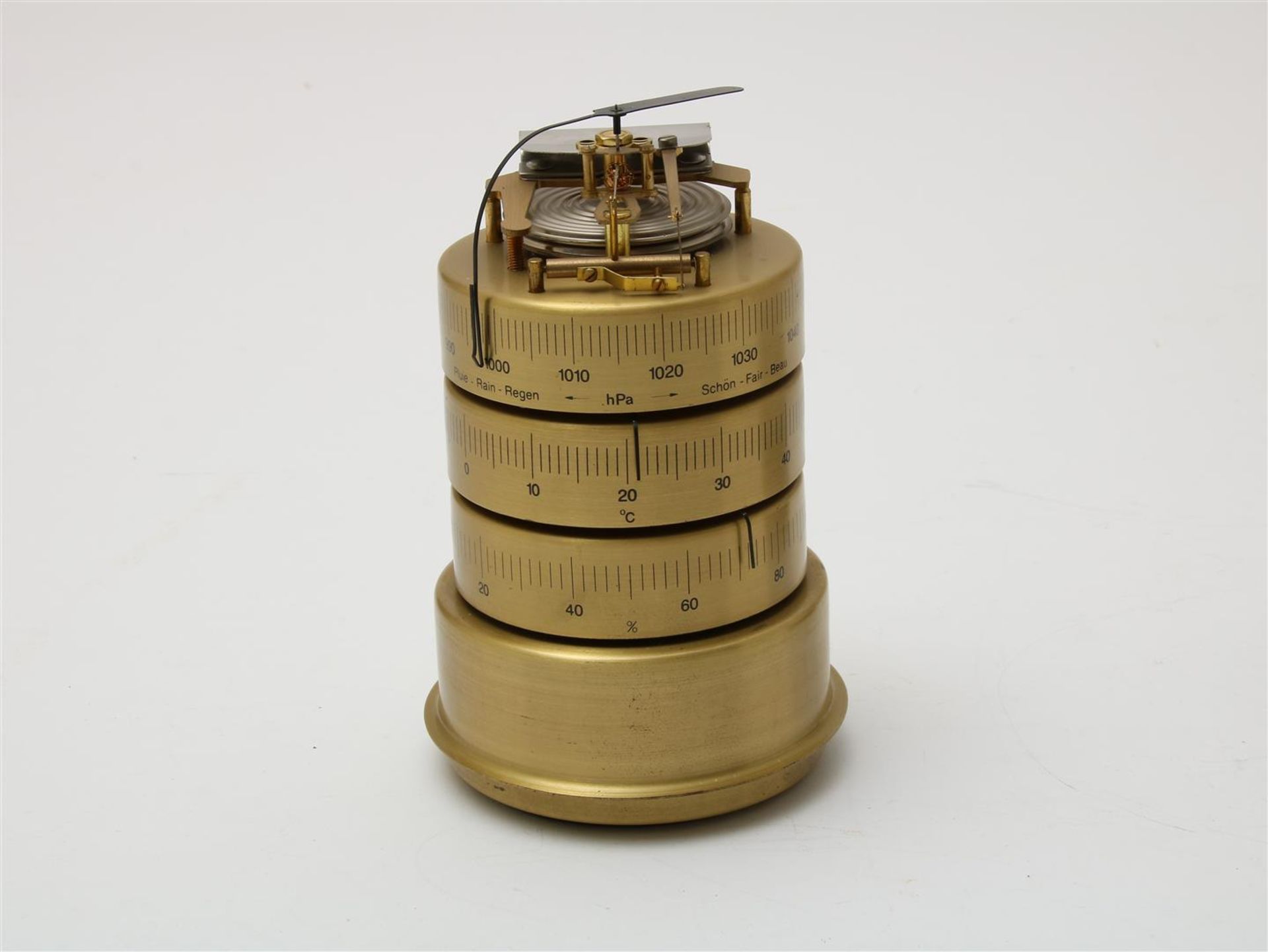 Brass barometer/hygrometer - Bild 2 aus 4