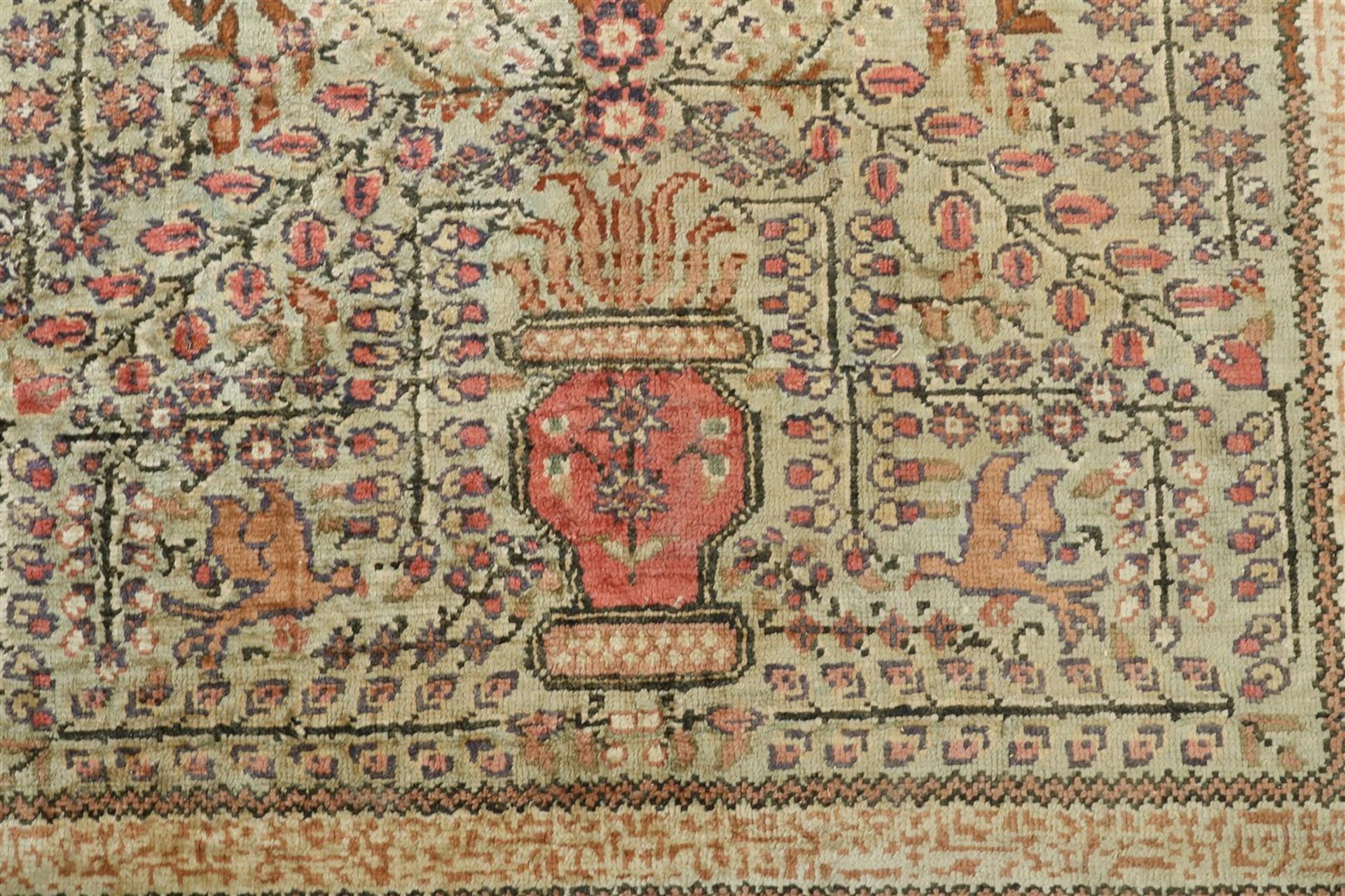 Carpet wool with silk, Kayseri 190 x 125 cm. - Image 2 of 4