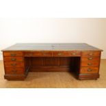 Oak Victorian partner desk