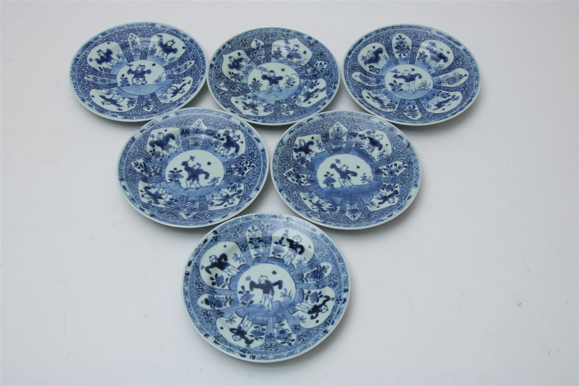 Six porcelain plates, China 18th century 