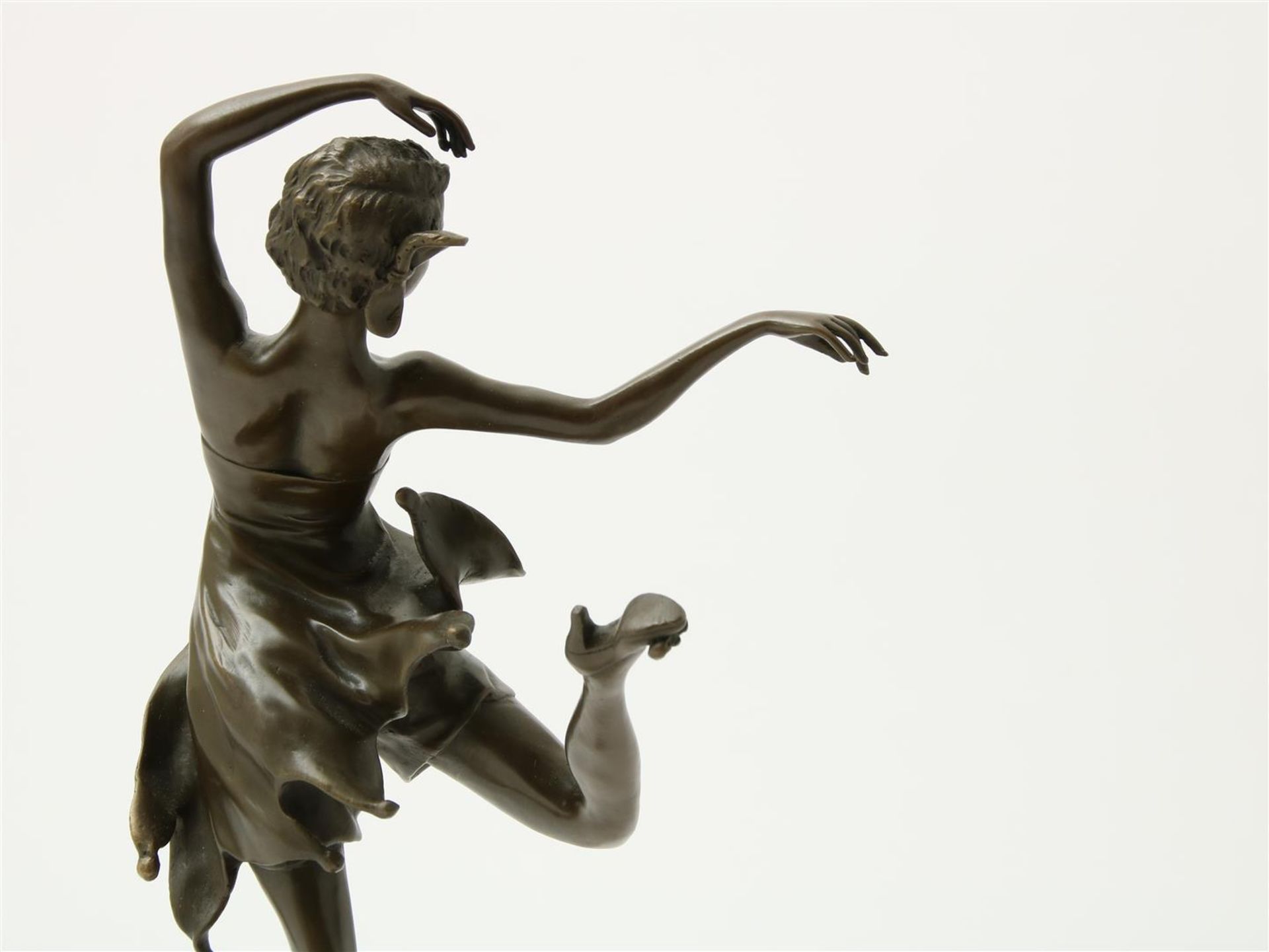 Bruno Zach (1891-1945) Art Deco dancer, signed, with foundry mark: J.B. Deposee Paris, bronze - Image 3 of 3