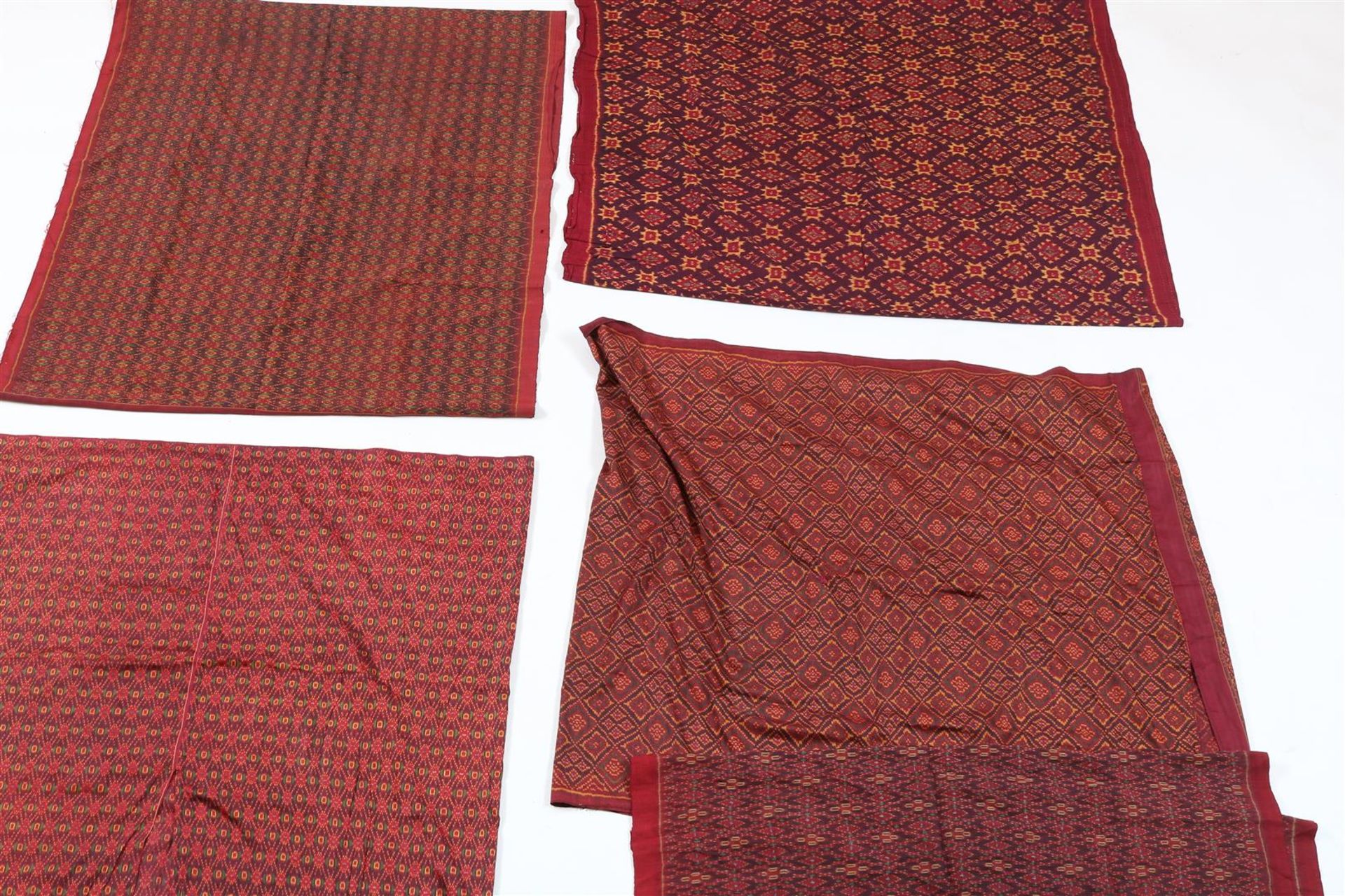 5 silk Ikat sarongs