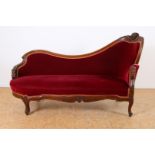 Mahogany Biedermeier sofa