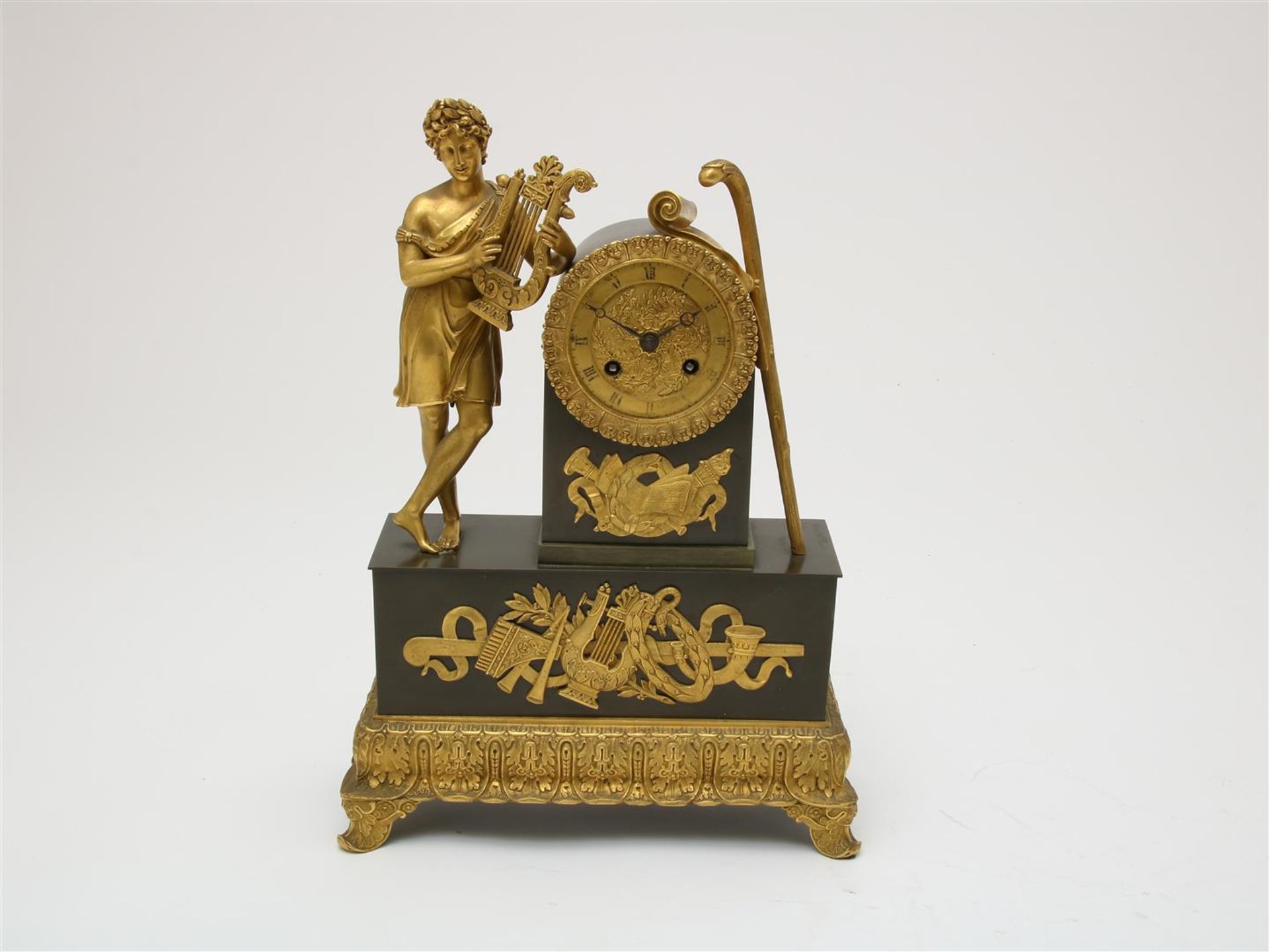 Bronze Louis Philippe mantel clock