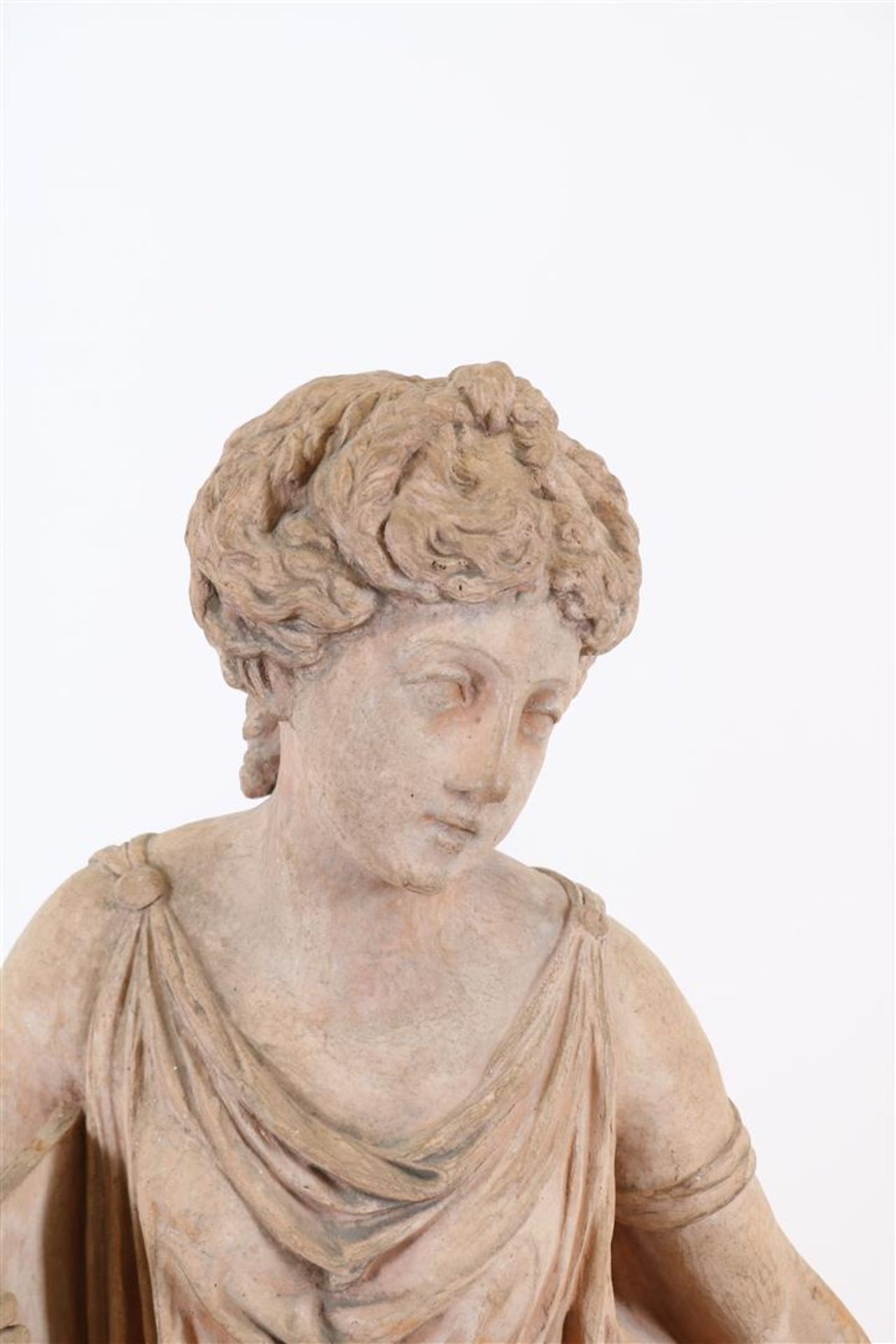 Terra cotta sculpture of a Greek lady  - Bild 2 aus 6