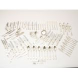 12 person extensive silver cutlery