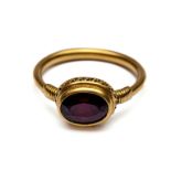 18 kt. Gouden ring in Byzantijnse stijl,