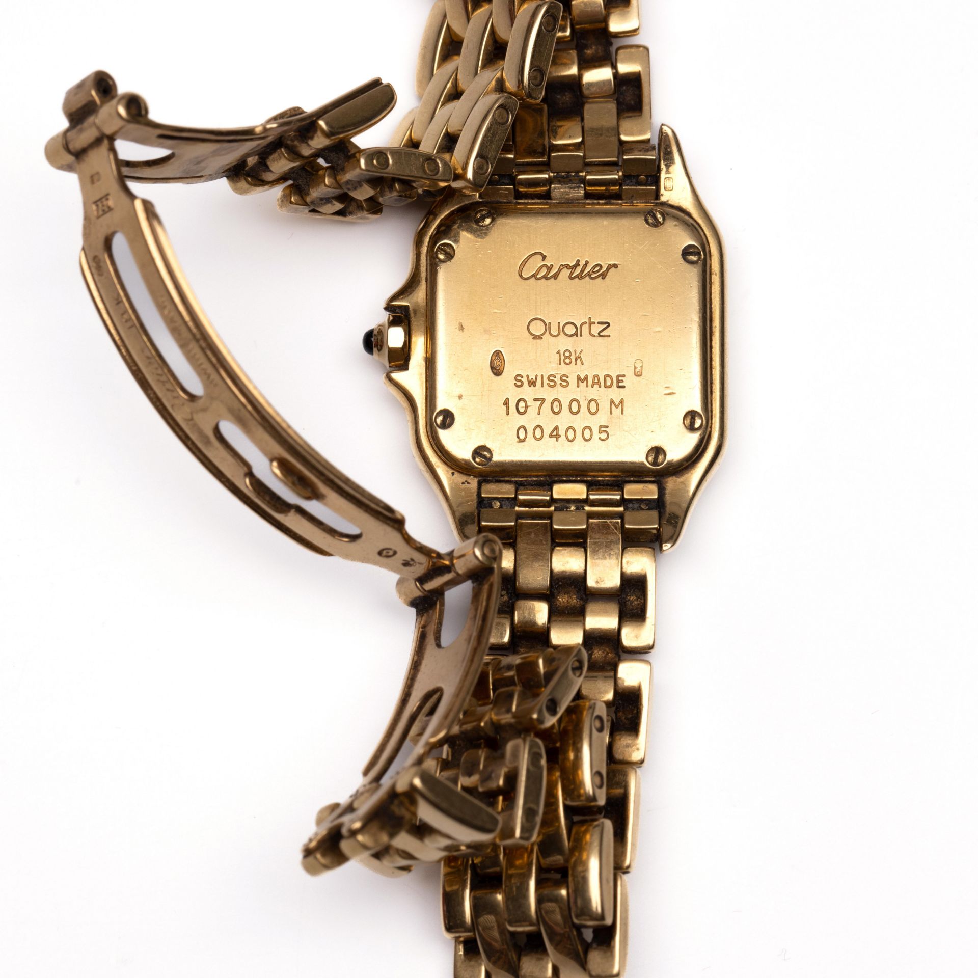 Cartier, 18 kt. gouden damespolshorloge, quartz. - Image 2 of 3