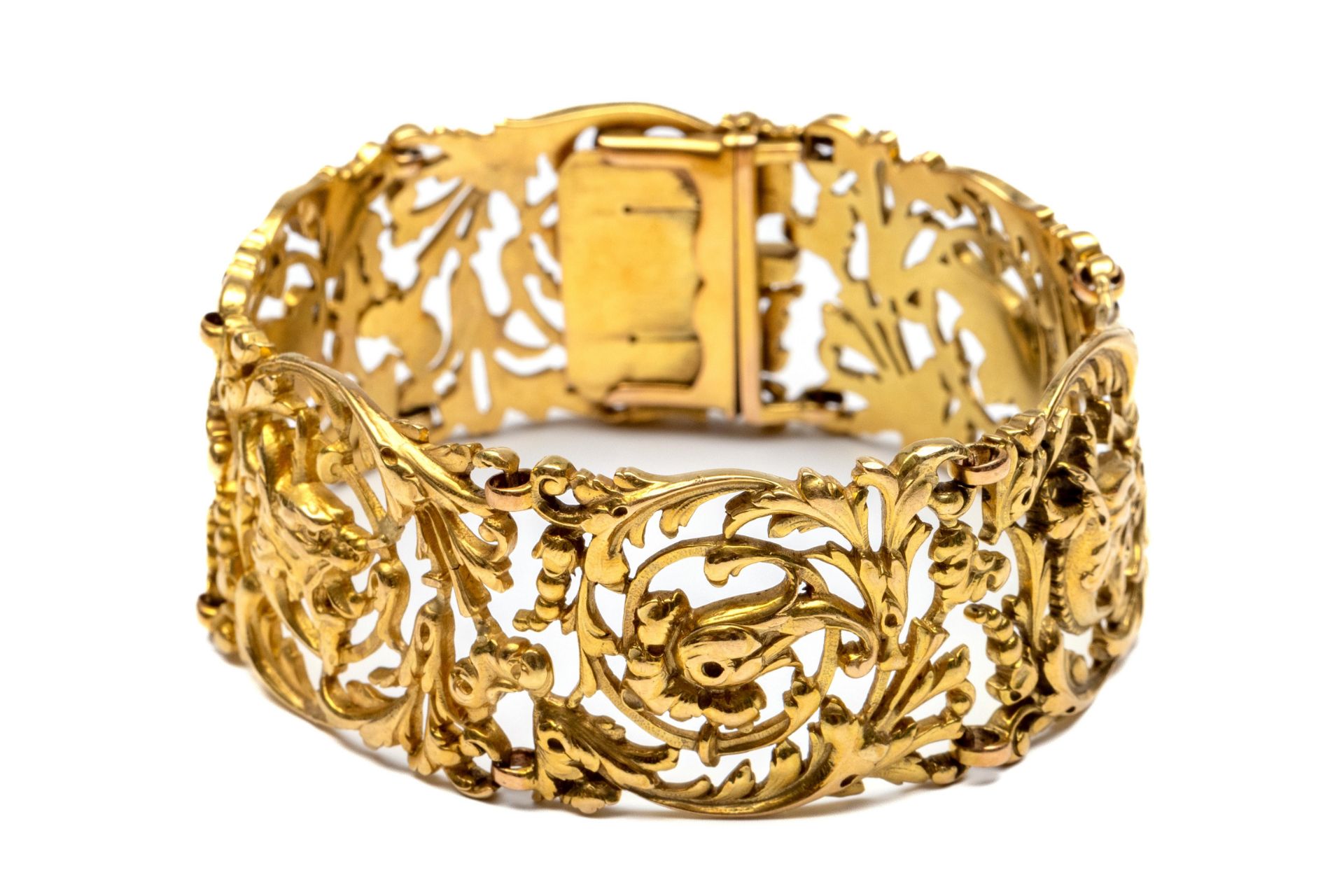 Frankrijk, 18 kt. gouden revival armband, deuxième empire, mt. Leon Gariod.