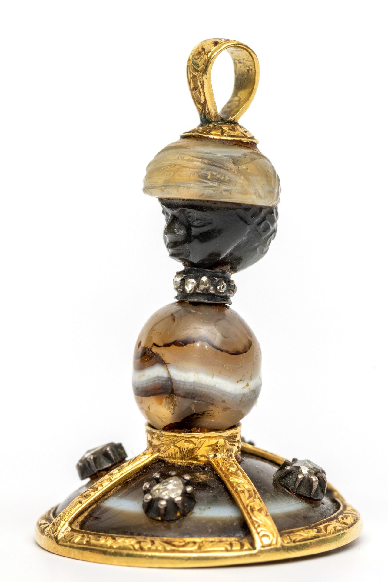 Frankrijk, 18 kt. gouden cachet, 18e eeuw. - Image 2 of 3