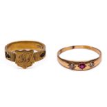 Engeland, 15 kt. gouden ring,